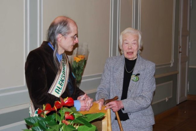 Su profesore Dalia Brazauskiene, S.Lozoraičio pussesere